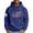 Blue, variant on Graphic Sweatshirts for Men American Flag Print Hoodie 2024 Fall Trendy Crewneck Drawstring Pullover Tops with Pockets,Black 4XL