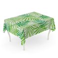 thumbnail image 1 of NUDECOR Green Tropical Palm Leaves Jungle Floral Pattern Exotic Colorful Tablecloth Table Desk Cover Home Party Decor 60x120 inch, 1 of 1