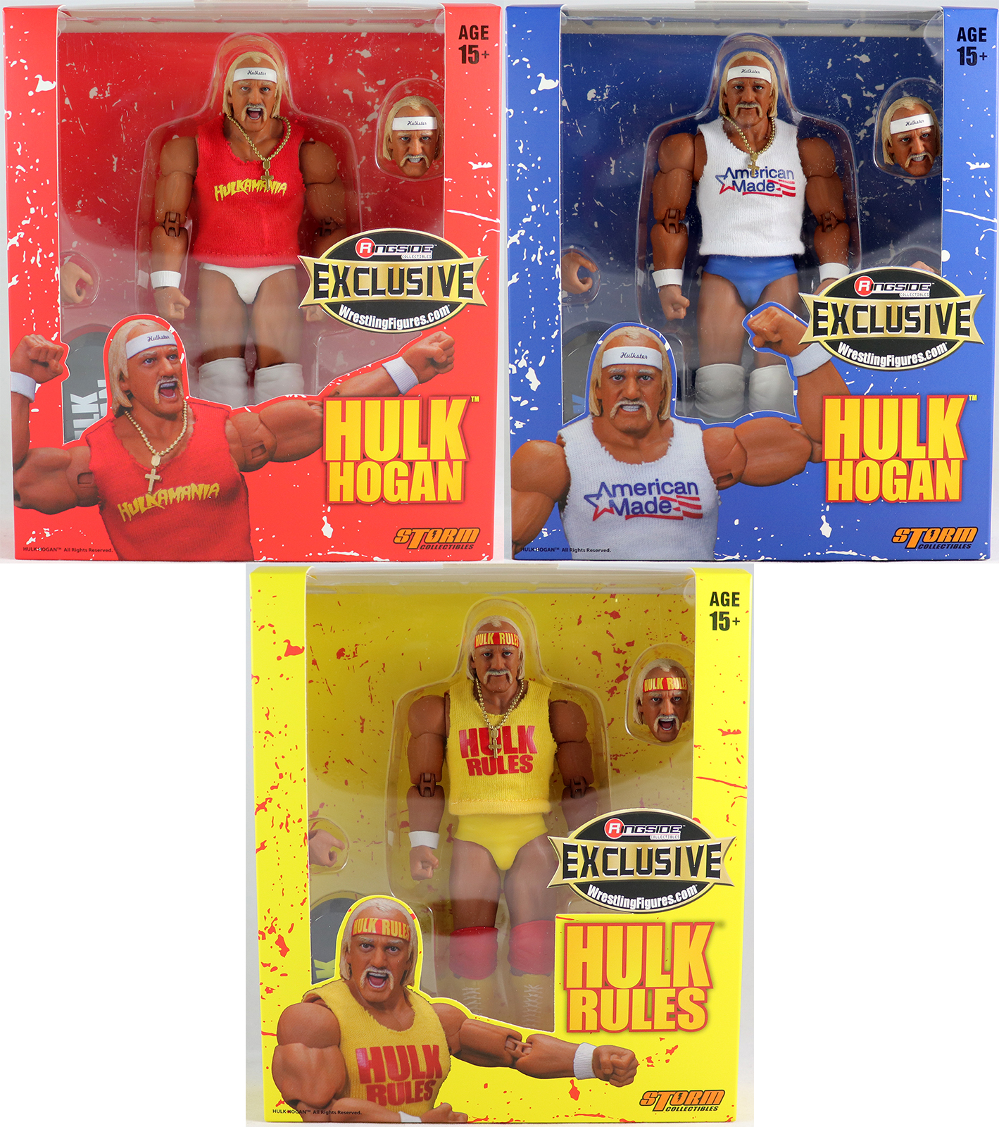 Package Deal (Set of 3) Short Trunks Hulk Hogan Package Deal (Set of 3) Short Trunks Hulk Hogan