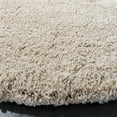 thumbnail image 3 of SAFAVIEH California Plush Solid Shag Area Rug, Beige, 5'3" x 5'3" Round, 3 of 13