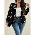 thumbnail image 7 of Cuteduck Women Plus Size Printed Fashion Jacket Long Sleeve Lightweight Fall Zip Up Loose Bomber Jacket 1X-4X, 7 of 7