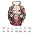 thumbnail image 2 of Kamado Nezuko Unisex Adult Hoodie Casual Hooded Sweatshirt Pullover Novelty 3D Printed Sweater Jacket S, 2 of 8