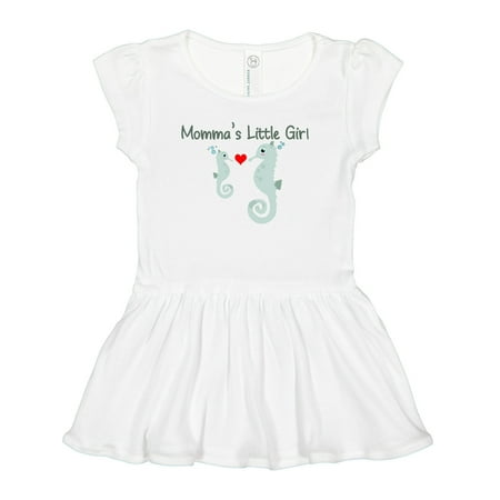 

Inktastic Seahorse (momma s Little Girl) Gift Baby Girl Dress