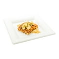 thumbnail image 2 of Pulp Tek Square White Sugarcane / Bagasse Large Plate - 10 1/4" x 10 1/4" x 1/2" - 100 count box, 2 of 4