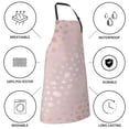 thumbnail image 5 of Kdxio Rose Gold Abstract Spots 1 Apron with Pockets Adjustable Kitchen Aprons for Men Women Waterproof Aprons for Cooking,Drawing,Crafting, Baking Household Cleaning, 5 of 8