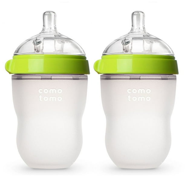 Comotomo Natural Medium Flow 3 Month Nipper Bottle Double 250Ml