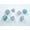 MultiColor, variant on Wisteria Nebula Mini Dice with White Colored Numbers 10mm (3/8in) Set of 7 Chessex