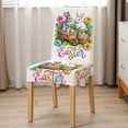 thumbnail image 2 of Oioii Easter Chair Back & Table Fabric Decoration Set, Festive Themed Ornament for Seat Backrest & Table, All-Match Easter Decor, Perfect for Holiday Party Home Festival Arrangement,B, 2 of 5