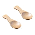 thumbnail image 4 of 2pcs Wooden Salt Spoons Mini Milk Powder Spoon Short Handle Ice Cream Scoop Kitchen Accessories (Natural Color), 4 of 8