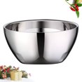 thumbnail image 3 of Bol Isolé en Acier Inoxydable Design Double Paroi pour Usage Domestique 245ml 10cm Argent, 3 of 4