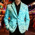thumbnail image 2 of oqasdz Suit Jacket for Men Festive Velvet Corduroy Sequin Print Styling Modern Jacket and Stretch Slim Fit Dress Coat Daily Formal Outdoor Activities, 2 of 5