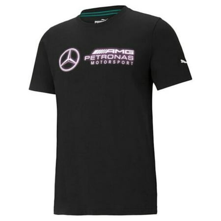 Men's Puma Black Mercedes AMG Petronas F1 Logo T-Shirt - S