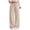 Beige, variant on UDAUDU Women's Sweatpants Causal Drawstring Comfortable High Waist Y2K Baggy Straight Wide Leg Sweatpants with Pockets Purple L