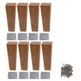 thumbnail image 1 of 8 patas de madera para muebles de sofá para el hogar, para armarios, 40 x 60 x 180 mm, 1 of 1