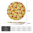 thumbnail image 2 of Wukai Bees Honeycomb Jars Of Honey Flowers Print Decorative Plate for Display,Bone China Decorative Plate, Ceramic Dinner Plate with Stand, Vertical Ceramic Plate-8in, 2 of 6