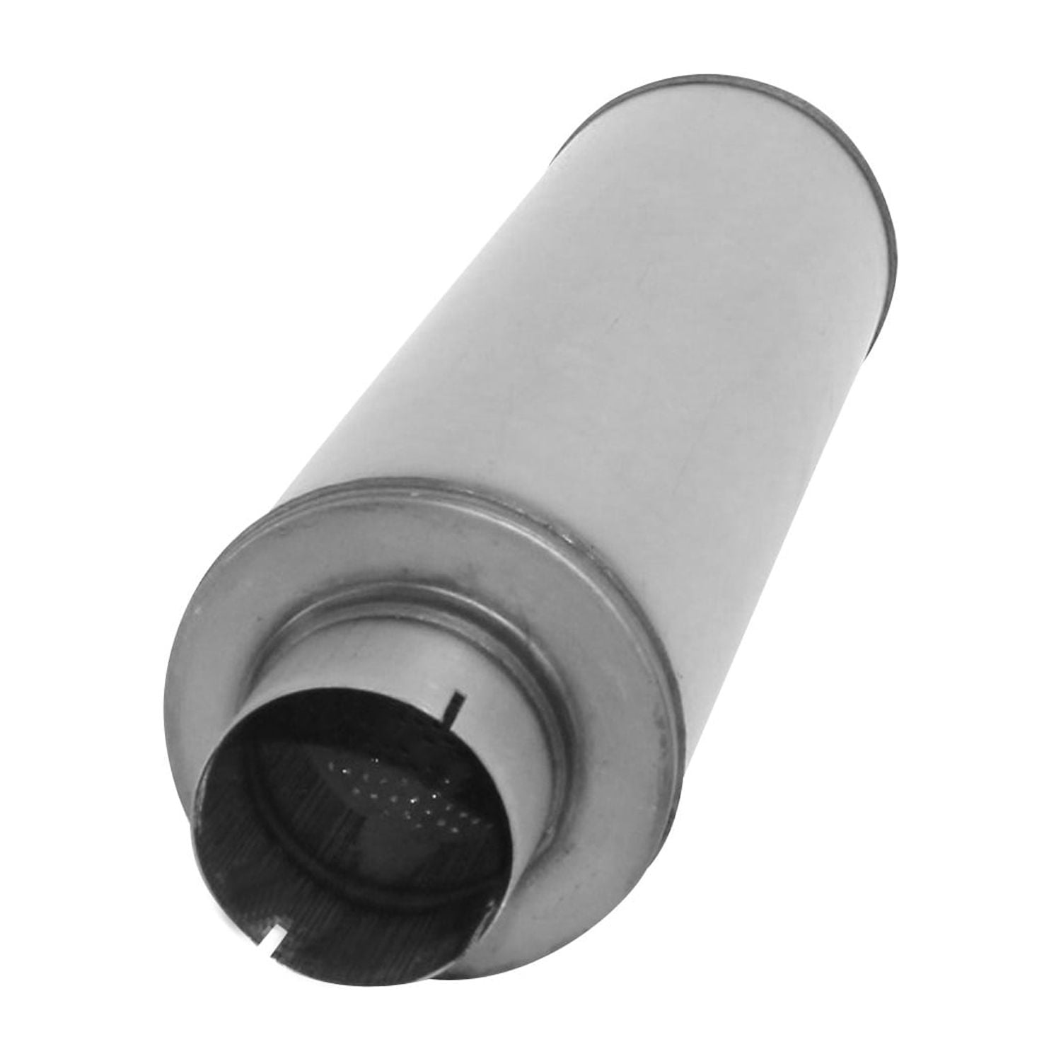 AP EXHAUST PRODUCTS XS2772 MUFFLER - XLERATOR STAINLESS STEEL, ROUND, 30IN OAL, 4IN