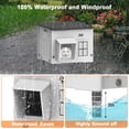 thumbnail image 2 of Indestructible Heated  House for Outside Cats Winter,Weatherproof & Insulated & Elevated Feral  House with Escape Door, Outdoor Indoor  Shelter for Stray Barn  17.7x14.9x17.5, 2 of 6