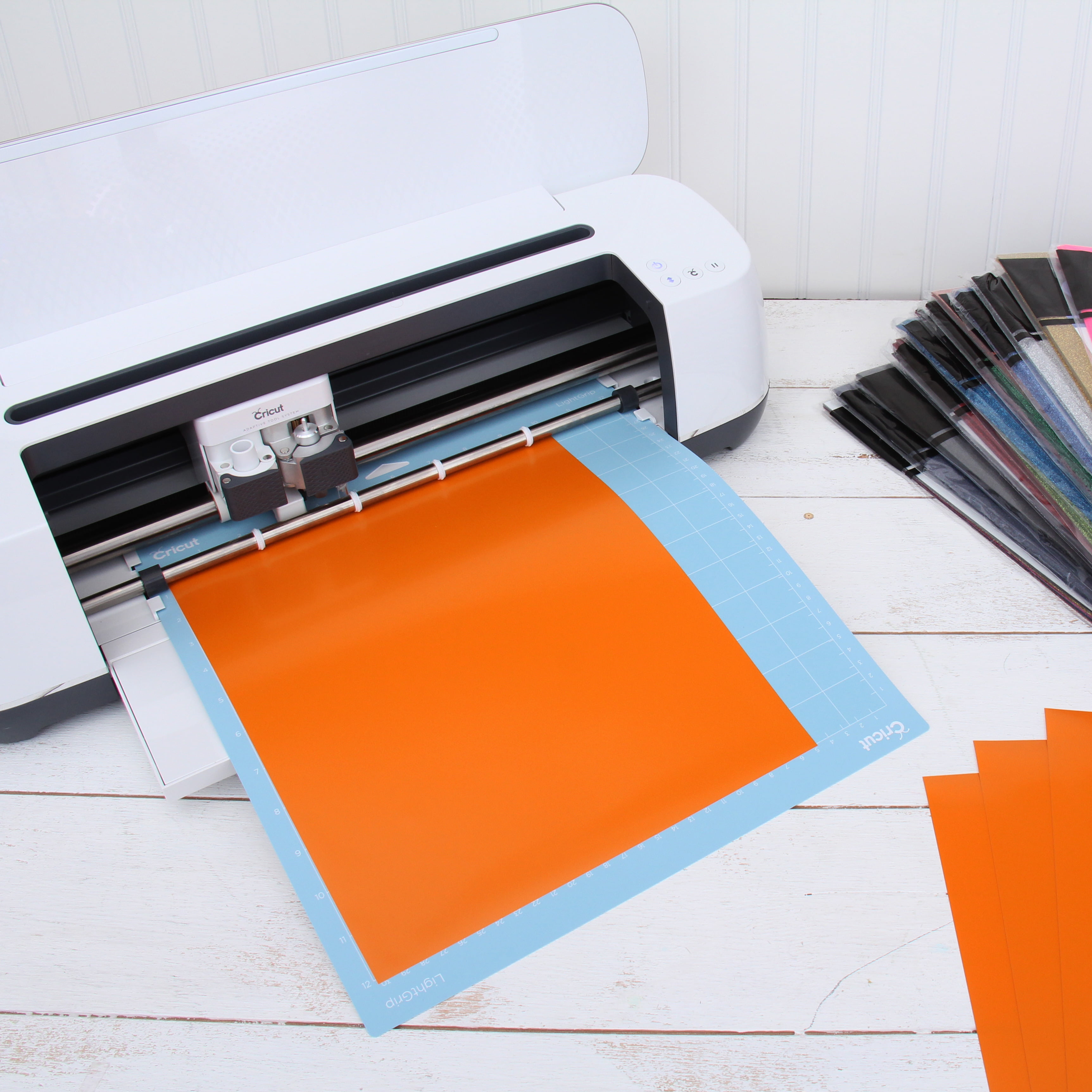The Paper Studio Iron On Heat Transfer Vinyl 12” x 24” Set of 2 Yellow  Orange