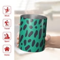 thumbnail image 5 of 12oz Coffee Tumblers Green and Black Of Leopard Print Stainless Steel Vacuum Insulated Travel Tumbler Coffee Cups Mug with Lid and Straw with Cleaning Brush for Cold & Hot Drinks, 5 of 5