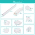 thumbnail image 3 of Costway 4" PVC Decorative Mini Split Line Set Cover with Flexible Duct & Straight Duct, 3 of 9