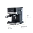 thumbnail image 3 of Cafetera Café Espresso Y Cappuccino Automática AVERA CAF03/Acero Inoxidable/Negro, 3 of 5
