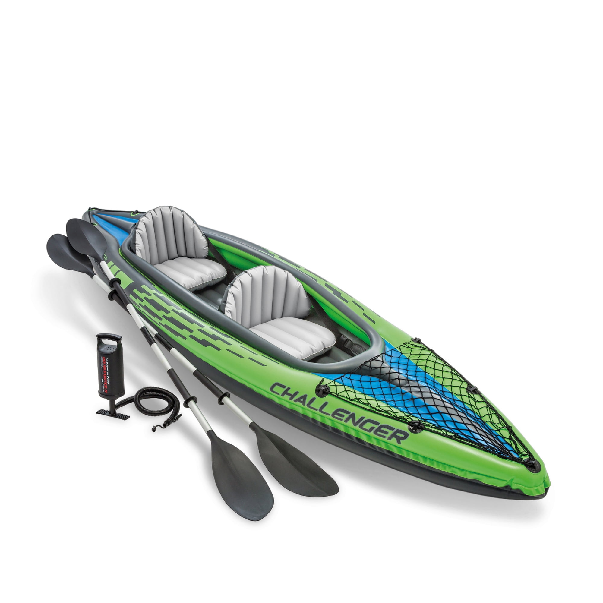Intex Challenger K2 2-Person Inflatable Kayak and Accessory Kit Oars & Pump