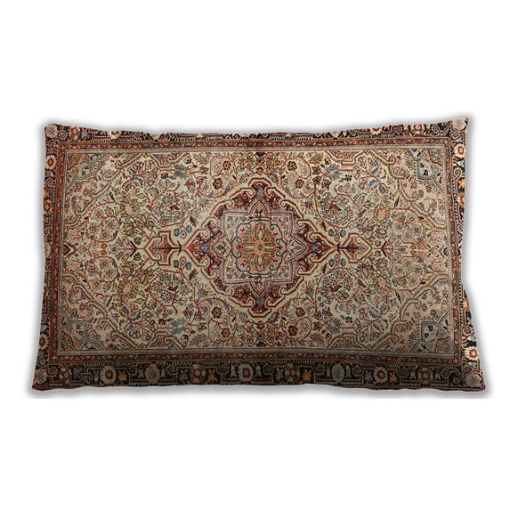 Ahgly Company Indoor Rectangular Traditional Lumbar Throw Pillow, 13 inch by 19 inch