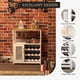 thumbnail image 5 of 3 niveles wine bar gabinete comes con detachable wine rack almacenamiento space glass holder y mesh door in blanca para kitchen sala de estar y bar, 5 of 8