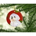 thumbnail image 2 of Carolines Treasures SS4688-CO1 Maltese Flocons de Neige Rouges Fête Noël Ornement en Céramique, 2 of 2