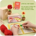 thumbnail image 4 of DIY Crochet Pot Plant Kits with Crochet Hook, Yarns, Needle, 4 of 5