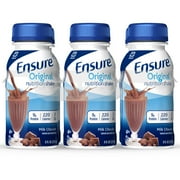 Ensure Original Nutrition Shake with 9 grams of protein, Meal Replacement Shakes, Milk Chocolate, 8 fl oz, 24 Count ( 3 Packs of 24 counts - 72 counts total)