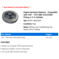 thumbnail image 2 of Engine Harmonic Balancer - Compatible with 1967 - 1972 GMC C25/C2500 Pickup 4.1L 6-Cylinder 1968 1969 1970 1971, 2 of 2