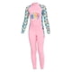 thumbnail image 2 of Traje de baño para niños, de secado rápido, de una pieza, de cuerpo entero, con cremallera, trajes completos de buceo Rosa XL, 2 of 6