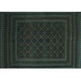 thumbnail image 1 of Ahgly Company Machine Washable Indoor Rectangle Southwestern Turquoise Blue Country Area Rugs, 4' x 6', 1 of 4