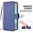 thumbnail image 4 of Cover for Huawei P20pro Cover, Mobile Phone Cover Compatible with Huawei P20 +, Mobile Phone Case Protective Cover Bag Case Fabric And Pu Leather with Credit Card Holder, Blue, 4 of 6