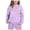 Purple, variant on Suit For Girls 10-12 - Child Boys Girls Long Sleeve Solid Warm Hoodie Pullover Tops Pants Kids Outfits Sweat Suit (Brown,7-8 Years)