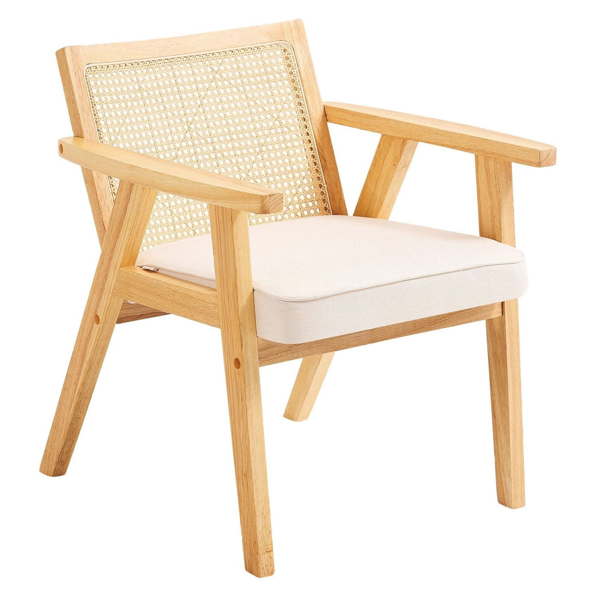 mid century rattan chair velvet product