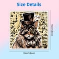 thumbnail image 2 of 1pc PVC Stamp for DIY Scrapbooking Cat Shape 100x100mm, 2 of 7