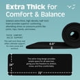 thumbnail image 3 of Extra Thick Non-Slip Yoga Mat 72x24" BPA-Free Exercise Mat with Carrying Strap for Pilates Fitness, 3 of 7