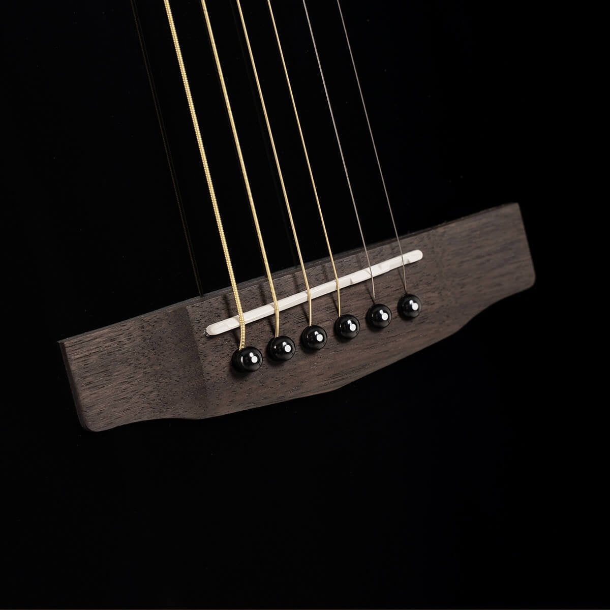 Cort L60 OM Acoustic Guitar Solid Spruce Top - Black Gloss
