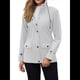 thumbnail image 5 of Chaqueta Impermeable para Mujer, Cortavientos con Capucha, Ideal para Senderismo, Viajes y Actividades Al Aire Libre. Gris XXL, 5 of 10