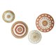 thumbnail image 2 of 4 Uds cestas tejidas rústicas tazones bandejas tapiz colgante arte artesanía decoraciones hogar hierba decoración de pared libre para perfecl tapiz tejido, 2 of 8
