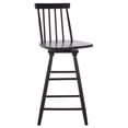 thumbnail image 4 of SAFAVIEH Quai Square Mid Back Counter Stool, Black, 4 of 12