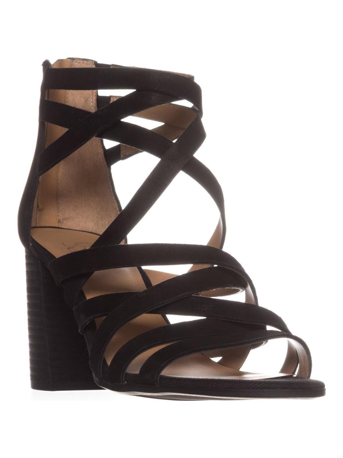 franco sarto black strappy sandals