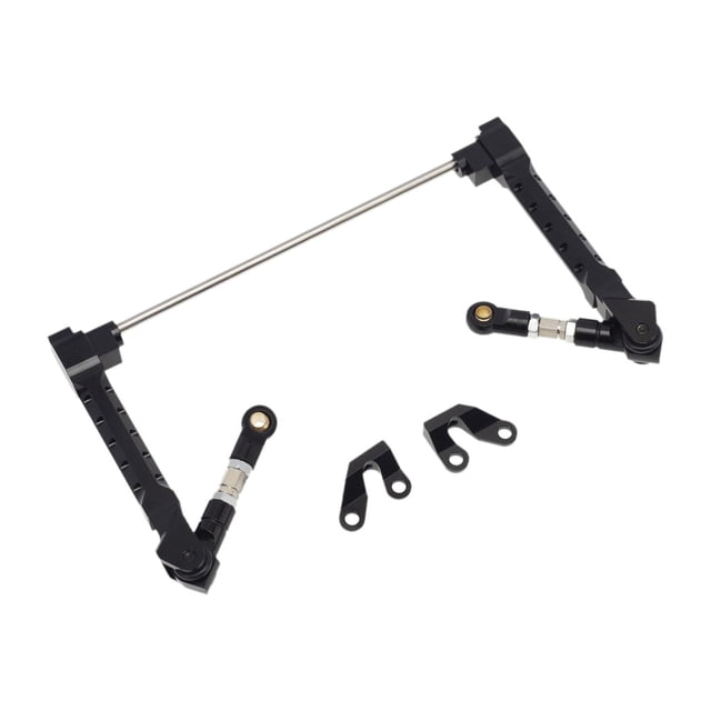 Bunblic RC Car Anti Sway Bar,Metal Sway Bar,RC Car Accessories,Upgrade,RC Parts Replacement for Rr10 1/10 RC Crawler Car Modification Black