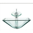 thumbnail image 2 of 603 Crystal Chrome Waterfall Faucet Bathroom Ensemble, 2 of 2