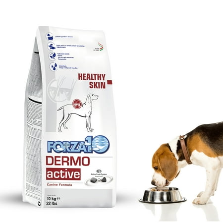 Forza10 Active Dermo Dry Dog Food, Skin and Coat Support, for Adult Dogs, 22lb Bag