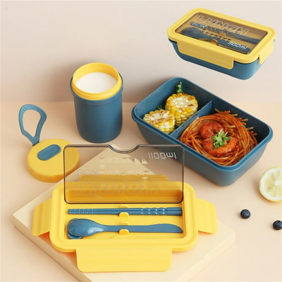 L'école TIMIFIS Bento Box 2022 Fournit une Isolation Thermique à Double Couche en Acier Inoxydable Lunch Box avec Vaisselle