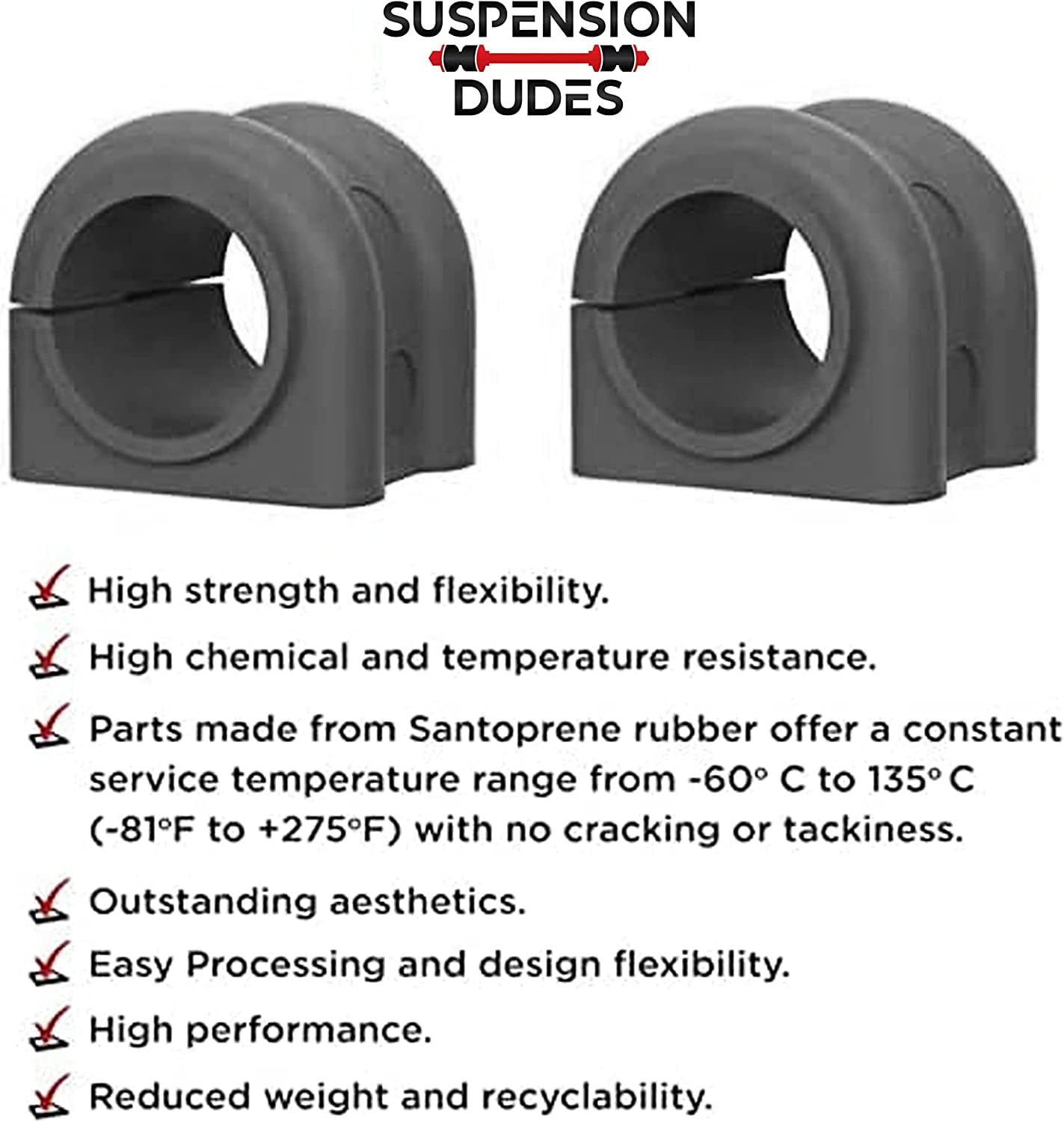 6 PC Front Sway Bar Link Kit + Code Red Extreme Bracket/Bushing Kit FITS Ram 1500 2WD 2002-2010, Ram 2500 3500 2WD 2003-2011, Bracket And Bushings Made In USA K7400 K7353