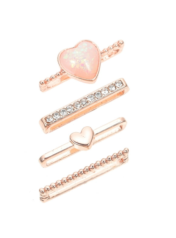 4 Pcs Strap Decorative Ring Watch Rings Watchband Charm Accessories Diamond Decorate
